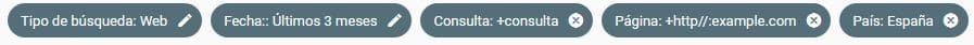 search console filtros ejemplo